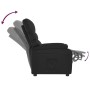 Sillón reclinable de cuero sintético negro de vidaXL, Sillones - Ref: Foro24-289682, Precio: 184,60 €, Descuento: %