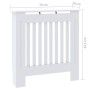 White MDF radiator cover 78 cm by vidaXL, Accessories for heating radiators - Ref: Foro24-325559, Price: 63,67 €, Discount: %