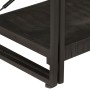 3-tier solid black mango wood shelf 140x30x80 cm by vidaXL, Bookcases and shelves - Ref: Foro24-320628, Price: 184,57 €, Disc...