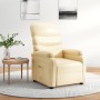 Cream Faux Leather Recliner by vidaXL, Armchairs - Ref: Foro24-289683, Price: 187,80 €, Discount: %