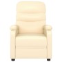 Sillón reclinable de cuero sintético crema de vidaXL, Sillones - Ref: Foro24-289683, Precio: 187,80 €, Descuento: %