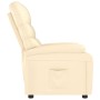 Sillón reclinable de cuero sintético crema de vidaXL, Sillones - Ref: Foro24-289683, Precio: 187,80 €, Descuento: %