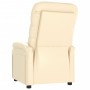 Sillón reclinable de cuero sintético crema de vidaXL, Sillones - Ref: Foro24-289683, Precio: 187,80 €, Descuento: %