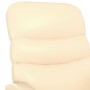 Sillón reclinable de cuero sintético crema de vidaXL, Sillones - Ref: Foro24-289683, Precio: 187,80 €, Descuento: %