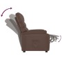 Sillón reclinable de cuero sintético marrón de vidaXL, Sillones - Ref: Foro24-289684, Precio: 184,60 €, Descuento: %