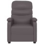 Sillón reclinable de cuero sintético gris de vidaXL, Sillones - Ref: Foro24-289685, Precio: 178,85 €, Descuento: %