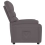 Sillón reclinable de cuero sintético gris de vidaXL, Sillones - Ref: Foro24-289685, Precio: 178,99 €, Descuento: %