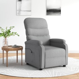 Sillón reclinable eléctrico tela gris claro de vidaXL, Sillones - Ref: Foro24-3073684, Precio: 229,99 €, Descuento: %