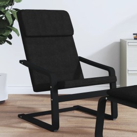 Sillón de relax de tela negro de vidaXL, Sillones - Ref: Foro24-351058, Precio: 94,21 €, Descuento: %