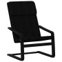 Sillón de relax de tela negro de vidaXL, Sillones - Ref: Foro24-351058, Precio: 94,15 €, Descuento: %