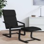 Sillón de relax de tela negro de vidaXL, Sillones - Ref: Foro24-351058, Precio: 94,15 €, Descuento: %