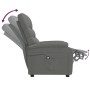 Sillón reclinable eléctrico de tela gris oscuro de vidaXL, Sillones - Ref: Foro24-3073685, Precio: 242,99 €, Descuento: %