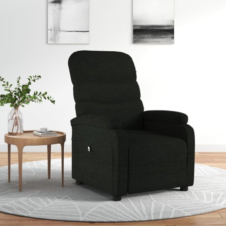 Sillón reclinable eléctrico de tela negro de vidaXL, Sillones - Ref: Foro24-3073686, Precio: 213,99 €, Descuento: %