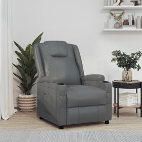 Anthracite Gray Faux Leather Recliner by vidaXL, Armchairs - Ref: Foro24-321307, Price: 190,13 €, Discount: %