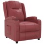 Sillón reclinable de cuero sintético rojo tinto de vidaXL, Sillones - Ref: Foro24-321308, Precio: 219,40 €, Descuento: %