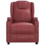 Sillón reclinable de cuero sintético rojo tinto de vidaXL, Sillones - Ref: Foro24-321308, Precio: 219,40 €, Descuento: %