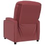 Sillón reclinable de cuero sintético rojo tinto de vidaXL, Sillones - Ref: Foro24-321308, Precio: 219,40 €, Descuento: %