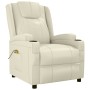 Cream White Faux Leather Massage Chair by vidaXL, Electric massage chairs - Ref: Foro24-321312, Price: 149,74 €, Discount: %