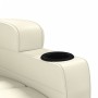 Sillón de masaje de cuero sintético blanco crema de vidaXL, Sillones de masaje eléctricos - Ref: Foro24-321312, Precio: 149,9...