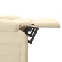 Sillón reclinable eléctrico de tela crema de vidaXL, Sillones - Ref: Foro24-3073693, Precio: 215,50 €, Descuento: %