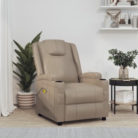 Cappuccino synthetic leather massage chair by vidaXL, Electric massage chairs - Ref: Foro24-321317, Price: 203,99 €, Discount: %