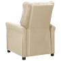 Sillón reclinable de tela crema de vidaXL, Sillones - Ref: Foro24-248665, Precio: 214,92 €, Descuento: %