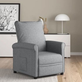 Sillón reclinable de tela gris claro de vidaXL, Sillones - Ref: Foro24-248666, Precio: 218,99 €, Descuento: %