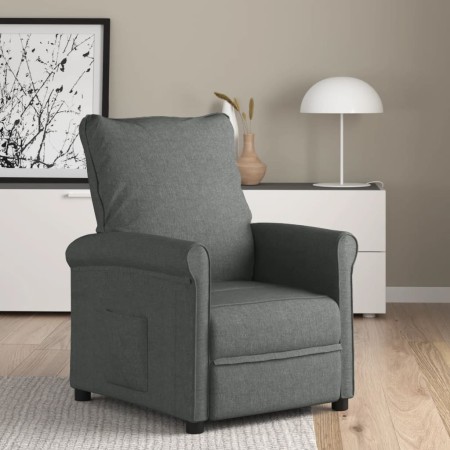 Sillón reclinable de tela gris oscuro de vidaXL, Sillones - Ref: Foro24-248667, Precio: 194,53 €, Descuento: %