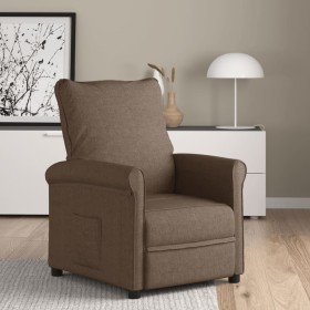 Sillón reclinable de tela marrón de vidaXL, Sillones - Ref: Foro24-248668, Precio: 205,99 €, Descuento: %