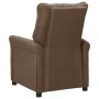 Sillón reclinable de tela marrón de vidaXL, Sillones - Ref: Foro24-248668, Precio: 205,78 €, Descuento: %