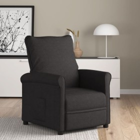 Sillón reclinable de tela negro de vidaXL, Sillones - Ref: Foro24-342437, Precio: 206,86 €, Descuento: %