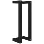 Solid black pine wood towel rack 23x18x60 cm by vidaXL, Towel racks - Ref: Foro24-822396, Price: 33,72 €, Discount: %