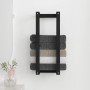 Solid black pine wood towel rack 23x18x60 cm by vidaXL, Towel racks - Ref: Foro24-822396, Price: 33,72 €, Discount: %