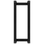 Solid black pine wood towel rack 23x18x60 cm by vidaXL, Towel racks - Ref: Foro24-822396, Price: 33,72 €, Discount: %