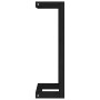 Solid black pine wood towel rack 23x18x60 cm by vidaXL, Towel racks - Ref: Foro24-822396, Price: 33,72 €, Discount: %