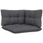 2-Sitzer-Gartensofa mit Kissen aus weißem Kiefernholz von vidaXL, Modulare Sofas für den Außenbereich - Ref: Foro24-806647, P...