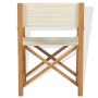 Silla de director plegable madera maciza de teca de vidaXL, Sillas de jardín - Ref: Foro24-43801, Precio: 209,41 €, Descuento: %