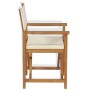 Silla de director plegable madera maciza de teca de vidaXL, Sillas de jardín - Ref: Foro24-43801, Precio: 209,41 €, Descuento: %