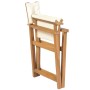 Silla de director plegable madera maciza de teca de vidaXL, Sillas de jardín - Ref: Foro24-43801, Precio: 209,41 €, Descuento: %