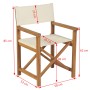 Folding director's chair made of solid teak wood by vidaXL, Garden chairs - Ref: Foro24-43801, Price: 209,41 €, Discount: %