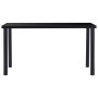 Juego de comedor 7 piezas cuero sintético negro de vidaXL, muebles para cocinas y comedores - Ref: Foro24-3053025, Precio: 62...