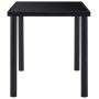 Juego de comedor 7 piezas cuero sintético negro de vidaXL, muebles para cocinas y comedores - Ref: Foro24-3053025, Precio: 62...