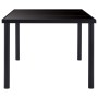 Juego de comedor 7 piezas cuero sintético negro de vidaXL, muebles para cocinas y comedores - Ref: Foro24-3053067, Precio: 61...