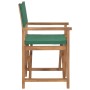 Folding director's chairs 2 units solid teak wood green by vidaXL, Garden chairs - Ref: Foro24-360090, Price: 223,99 €, Disco...