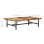 Couchtisch aus recyceltem Massivholz, 142 x 90 x 42 cm von vidaXL, Couchtisch - Ref: Foro24-320654, Preis: 178,10 €, Rabatt: %