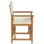 Folding director chairs 2 pcs solid cream teak wood by vidaXL, Garden chairs - Ref: Foro24-360087, Price: 199,59 €, Discount: %