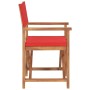 Folding director chairs 2 units solid teak wood red by vidaXL, Garden chairs - Ref: Foro24-360091, Price: 192,11 €, Discount: %