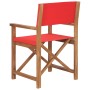 Folding director chairs 2 units solid teak wood red by vidaXL, Garden chairs - Ref: Foro24-360091, Price: 192,11 €, Discount: %