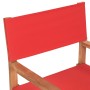 Folding director chairs 2 units solid teak wood red by vidaXL, Garden chairs - Ref: Foro24-360091, Price: 192,11 €, Discount: %