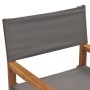 Folding director chairs 2 units solid gray teak wood by vidaXL, Garden chairs - Ref: Foro24-360088, Price: 204,13 €, Discount: %